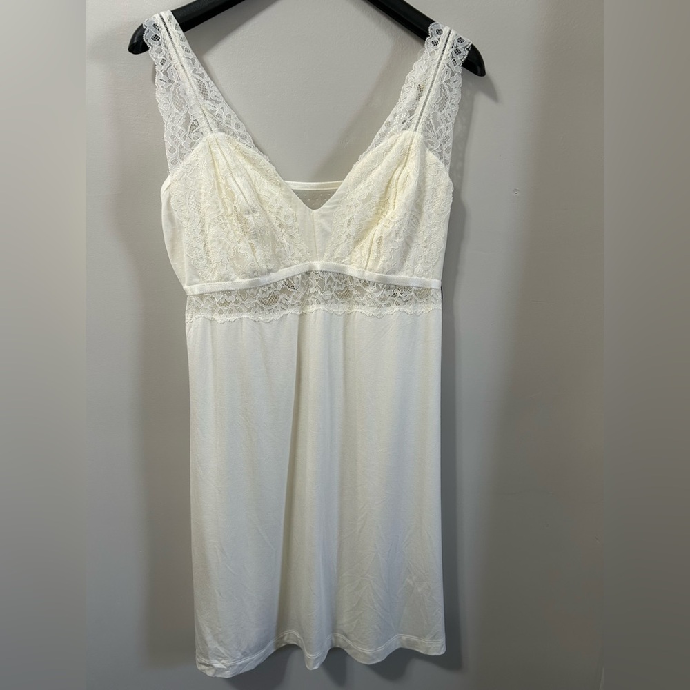 Cool Nights Ivory Lace Bodice Chemise